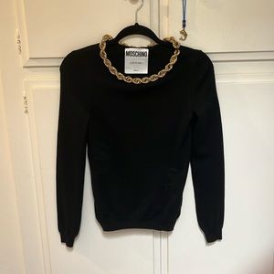 MOSCHINO COUTURE! Black Wool Sweater
